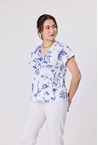 RESORT TOP - blue flora